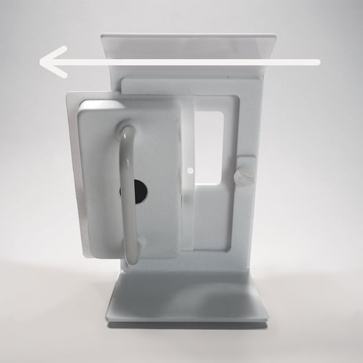 Enclosure-opening-arrow