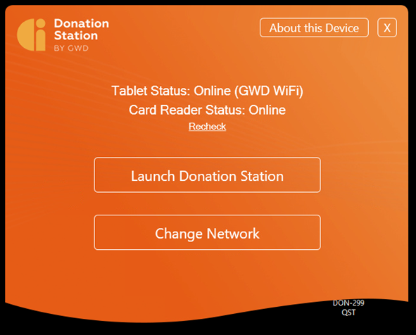 Screengrab of Quick Start Tool